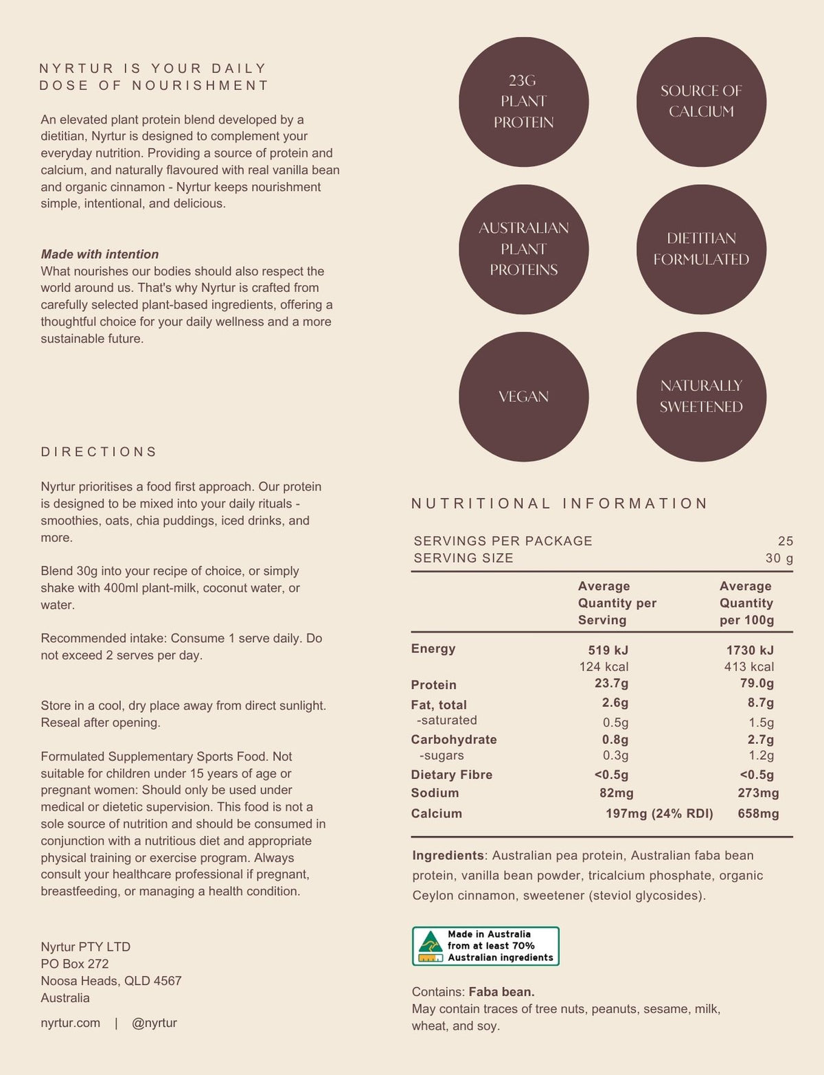 Nutrition Information